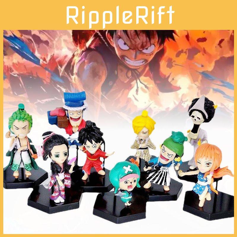 Charming Pvc Character Statues Luffy Chopper Robin Nami Complete Series