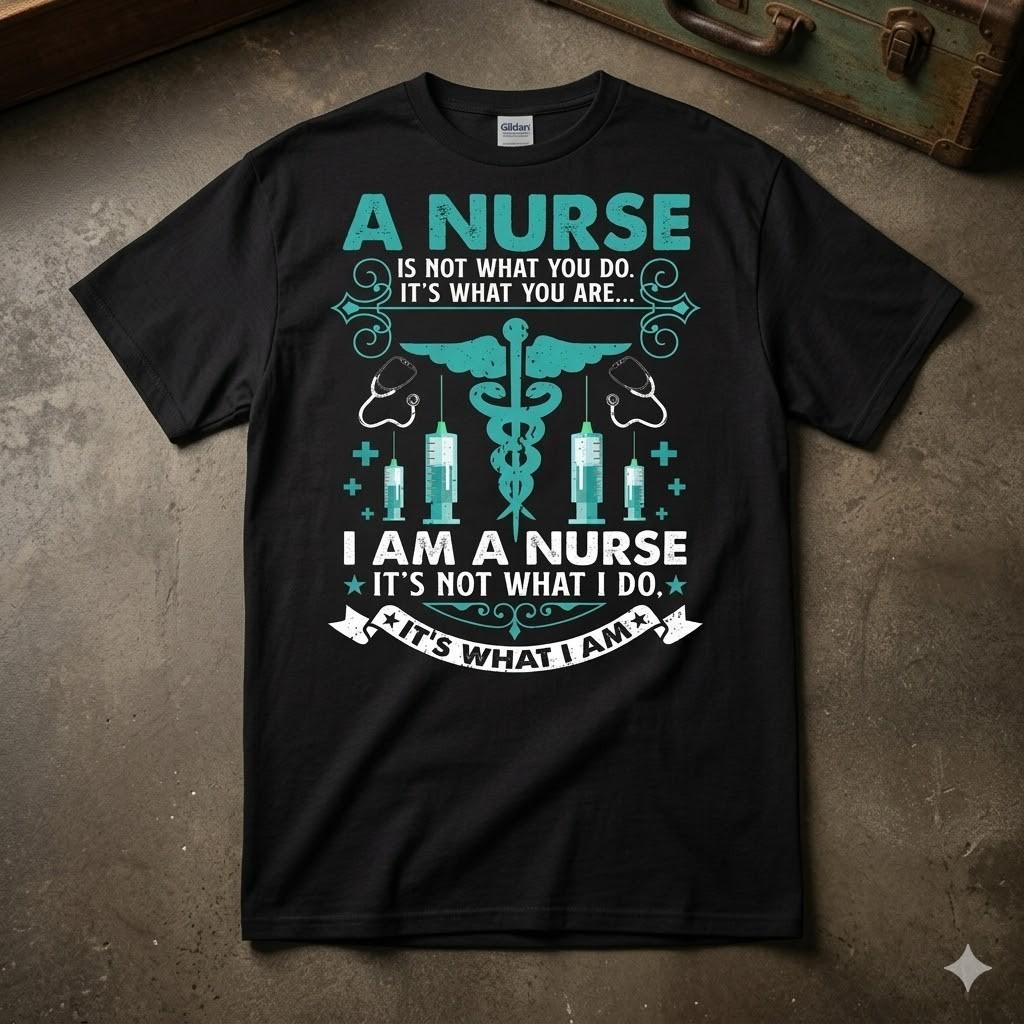 A Nurse Healthcare Hero Gift Cotton Tee Graphic Unisex T-shirt