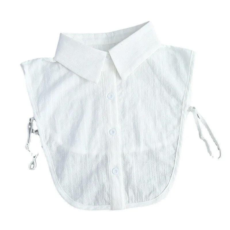 Formal Suit Shirt Lapel Detachable Collar for Women False Collar Half Shirt Blouse Fake Collar