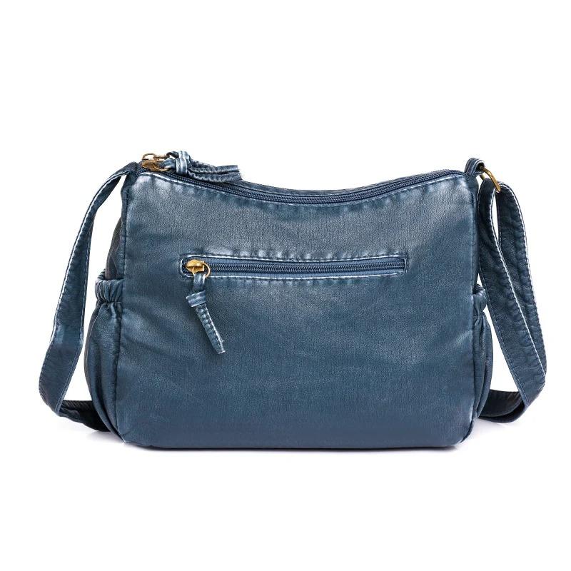 Retro Style Shoulder Bag Casual Crossbody Purse for Women Multi Pockets PU Leather Shoulder Bag Suitable for Daily Outings, Commuting, Shopping
