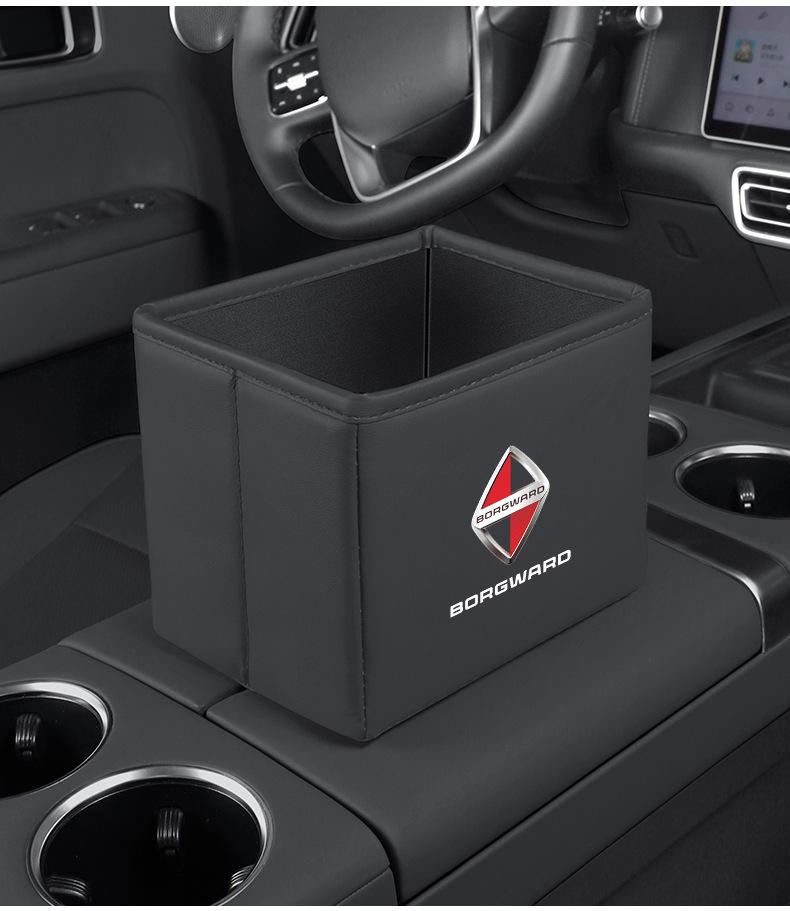 Borgward BX Series Car Storage and Folding Trash Can Box