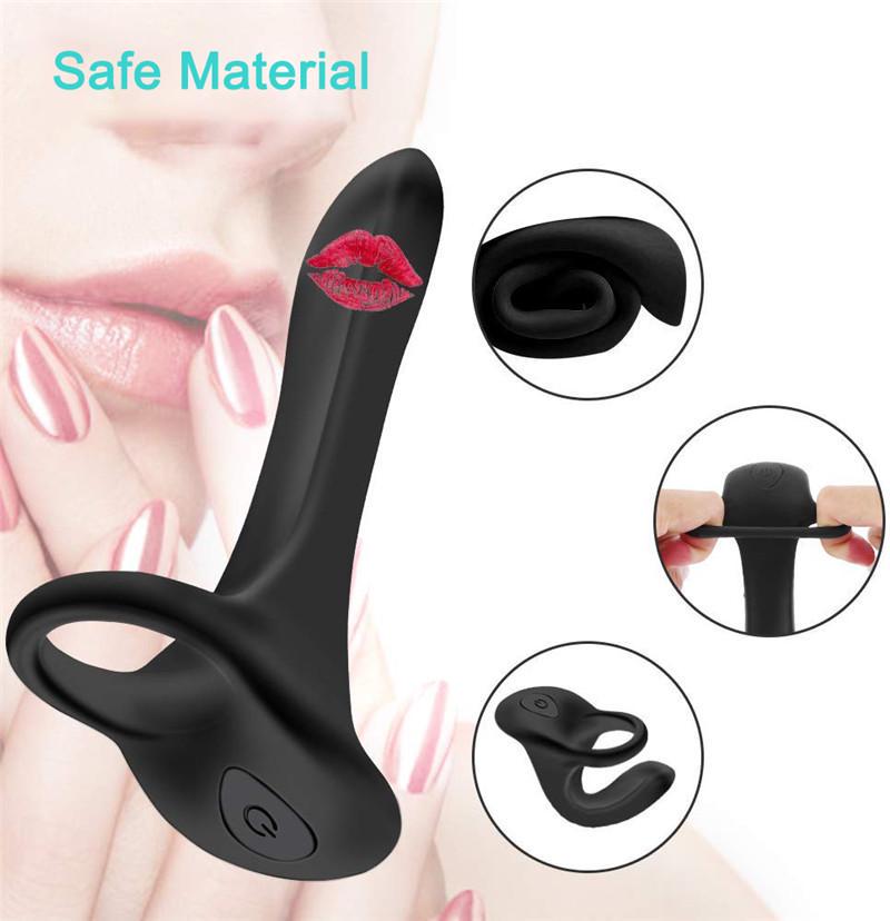Penisring Vibrator Erotik für Paare Vibrierender Penisring Penis Erektion Klitorisstimulator Klitorisplug Spaß Erotische Produkte für Erwachsene