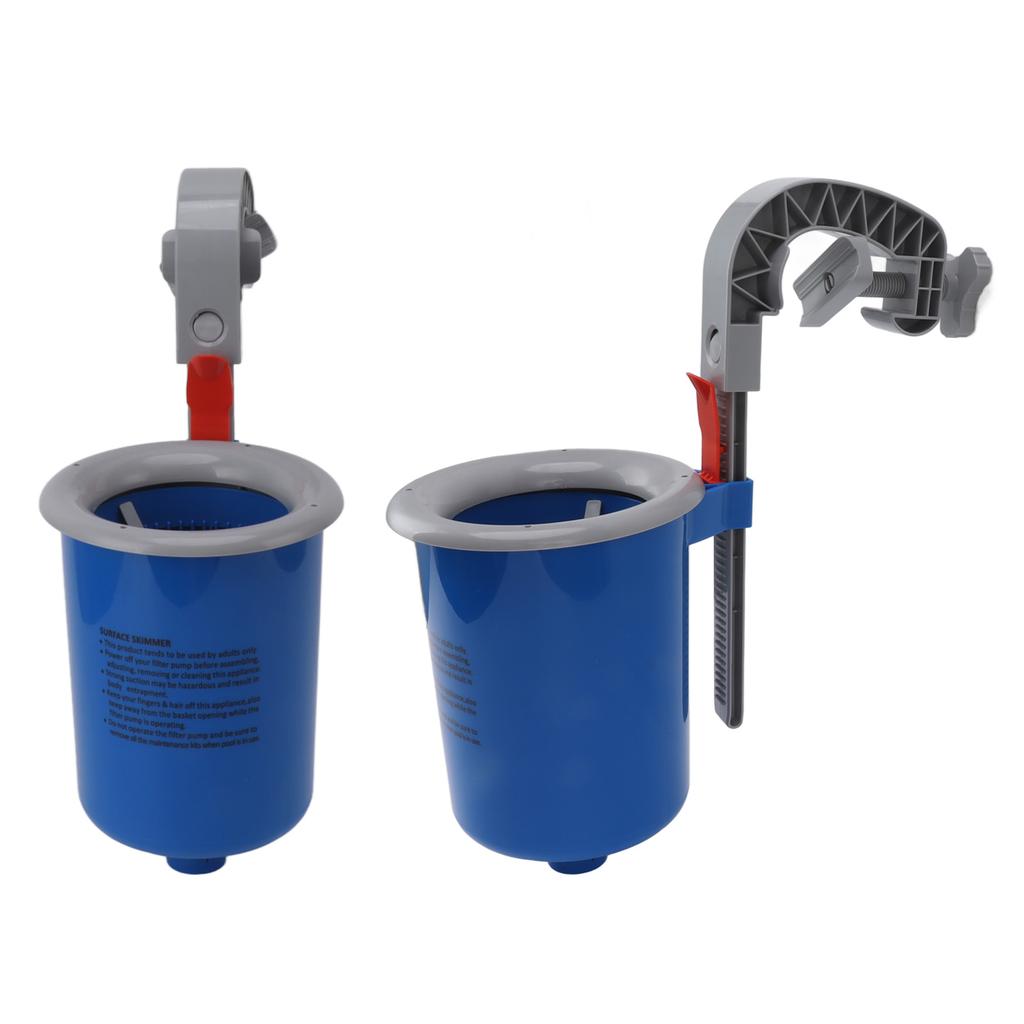 Nadzemní skimmer na povrch bazénu Modrý automatický skimmer na povrch bazénu pro montáž na stěnu pro čištění bazénu