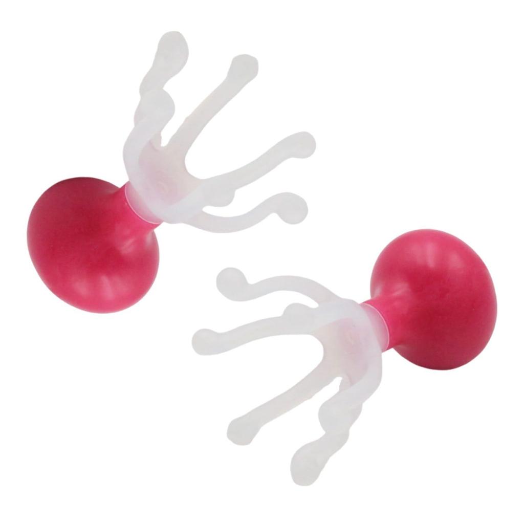 Set of 2 Scalp Massagers with 6 Prongs for Relaxing Head Head Silicone Scalp Portable and Great Gift Care, Octopus-Shaped Massager, Brush,