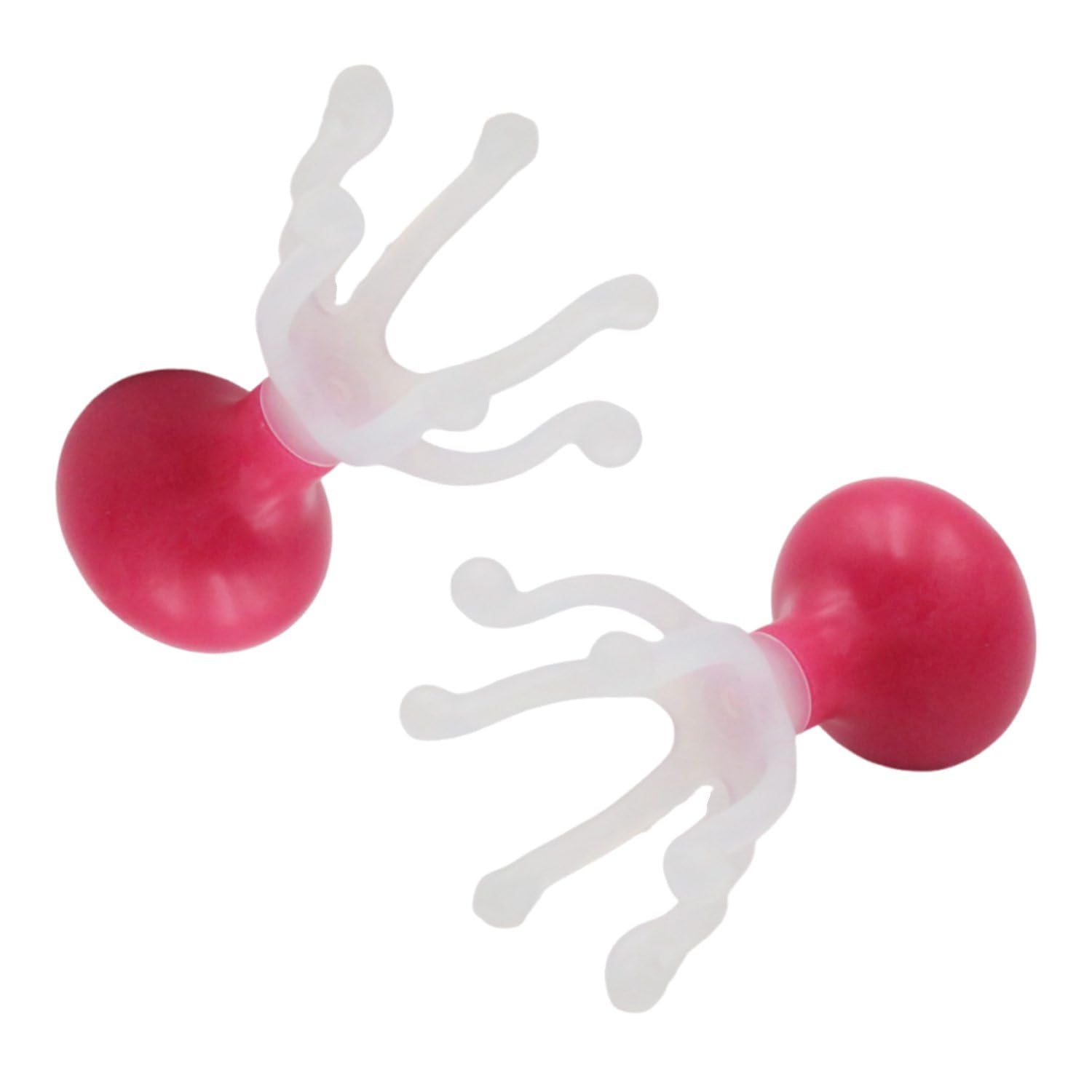 

Set of 2 Scalp Massagers with 6 Prongs for Relaxing Head Head Silicone Scalp Portable and Great Gift Care, Octopus-Shaped Massager, Brush,