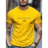 T-shirt Sportiva da Uomo per Fitness all'Aperto Casual Girocollo Ampia Manica Corta Top alla Moda T-shirt Palestra Uomo Estiva Asciugatura Rapida Magliette da Corsa