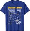 Novelty Engineers Brain Meme Unisex T Shirt Cotton Tee Unisex Oversized Loose Summer ONeck Casual Streetwear Humor Funny Meme Tops
