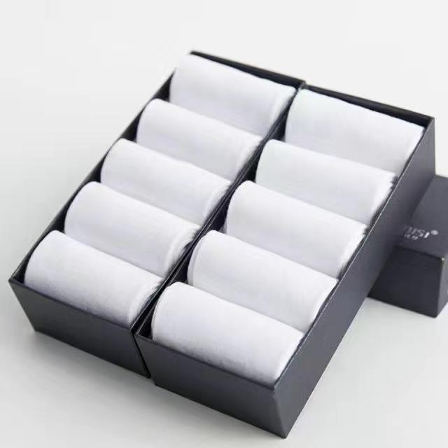 10pairs/lotMen's Cotton Socks Business Men's Breathable High-Quality Soft Fabric Men's Solid Color Long Socks Business CasualMen