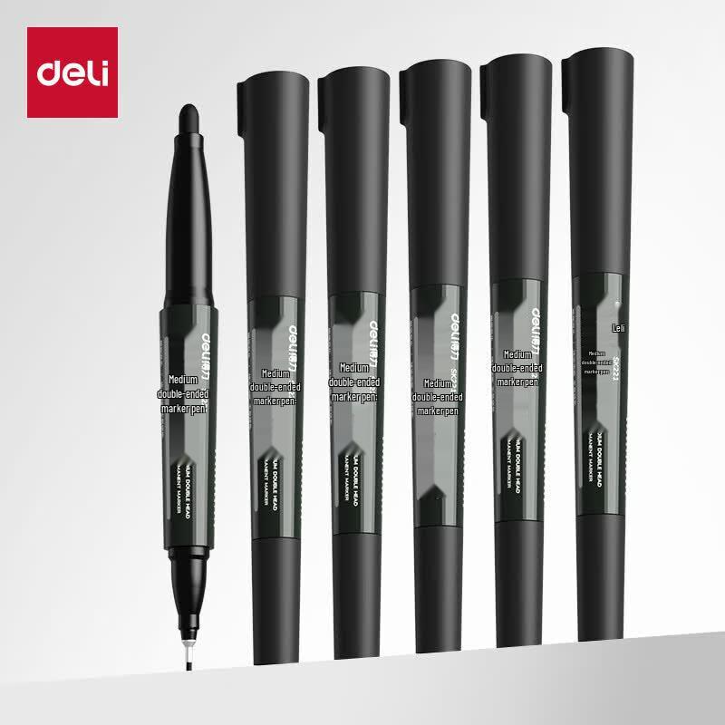 Deli SK221 Dual Tip Permanent Markers