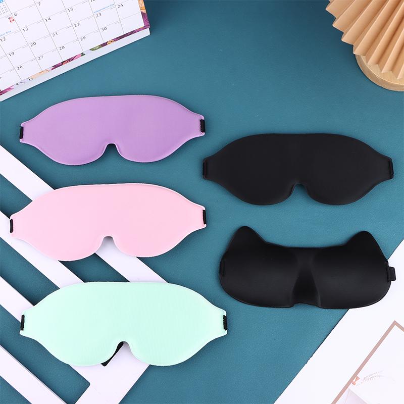 3D Sleeping Eye Mask Soft Skin-Friendly Breathable Light Blocking Eye Cover Travel Rest Lunch Break Blockout Light Eyeshade