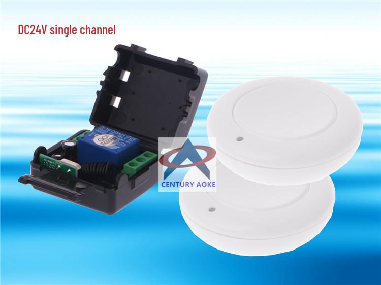DC24V Single-Channel Remote Switch with Round Adhesive Transmitter Button