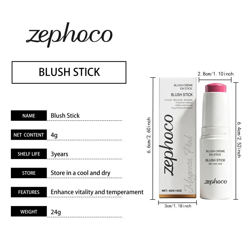 Waterproof Brighten Face Highlighter Blush Stick Makeup Glitter  Contour Illuminator Shimmer Rouge Stick Cream Cosmetic