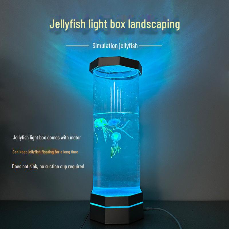 Mini Luminous Silicone Jellyfish for Aquarium Decoration