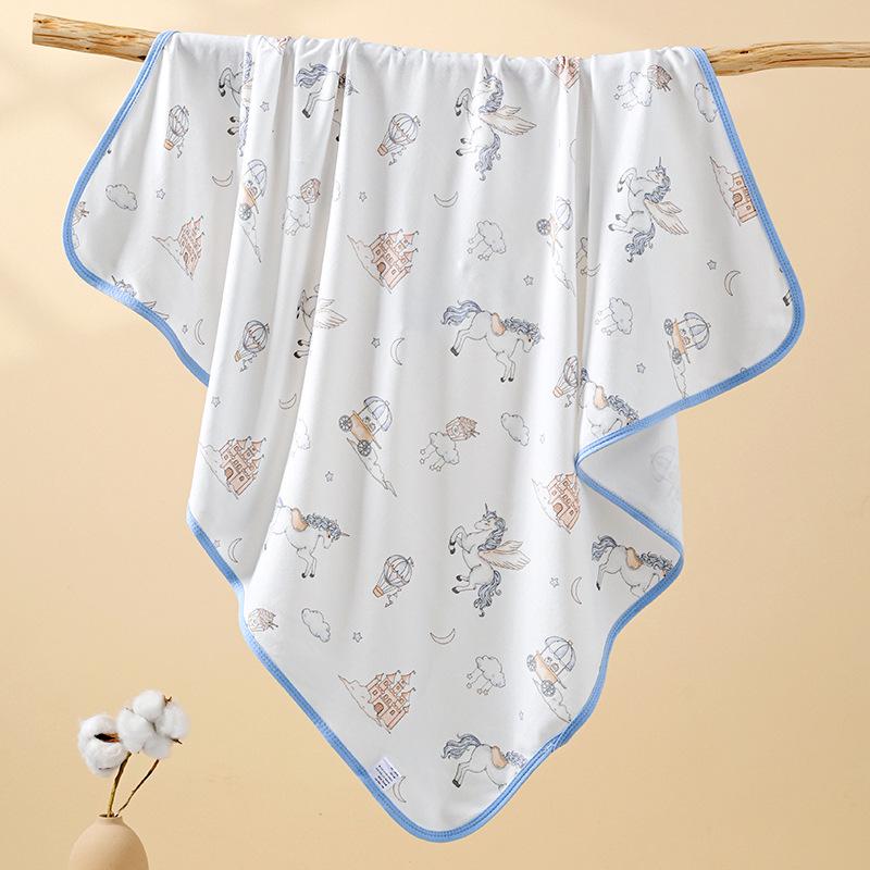 Breathable Pure Cotton Newborn Swaddle Blanket, Thin To Prevent Startle Reflex, Infant Type A.