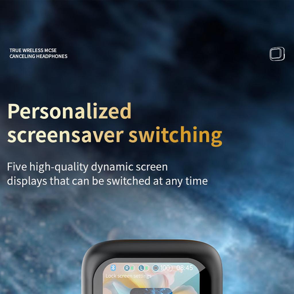 Full Color TouchScreen ANC Noise Canceling Headphones 134 Language Translation Headphones In-Ear Wireless Bluetooth Noise Canceling Headphones