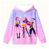 Felpe da donna alla moda KPop Demon Hunters Print Felpe Pullover Casual Felpa da esterno Felpe per bambini Top Abbigliamento da esterno