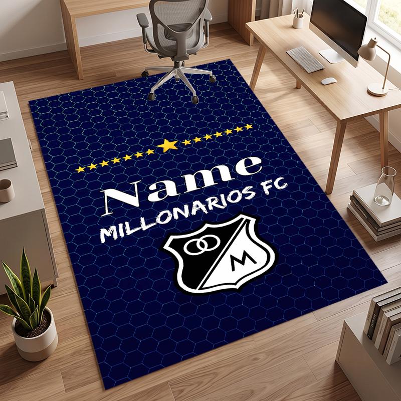 Millonarios FC (1) Personalized name Office Carpet Stylish Decor for Living Room Bedroom Kitchen