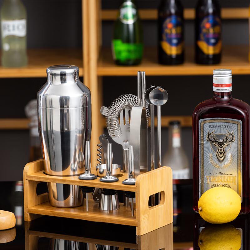 

13-предметный набор для коктейлей из нержавеющей стали, набор бармена