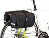 Ostrich Pannier Bags Black of [P-115S] (Set 2)