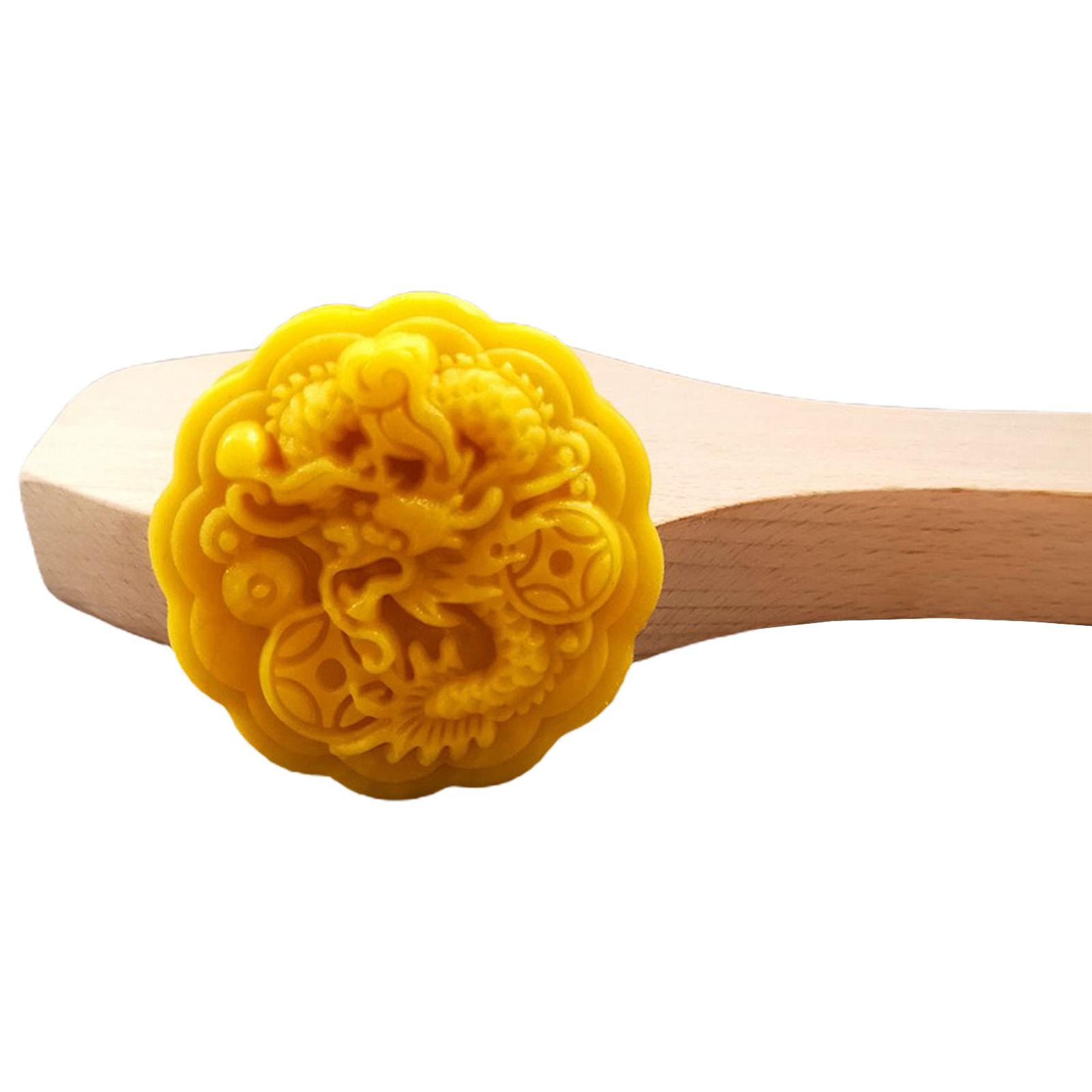 Wood Material DIY Mooncake Moulds Mooncake Stamps Baking Mooncake Accessories 8 Styles to Choose for Mid-Autumn Festival