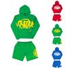 Ensemble Deux Pièces Sweat à Capuche Imprimé Décontracté Ample pour Homme et Short Sweat à Capuche Pull Manches Longues Sweatshirt+short