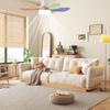 40/52cm LED Socket Fan Light Screw Ceiling Fan with Light and Remote, E27 Socket Fan with LED for Bathroom, Bedroom, Kitchen