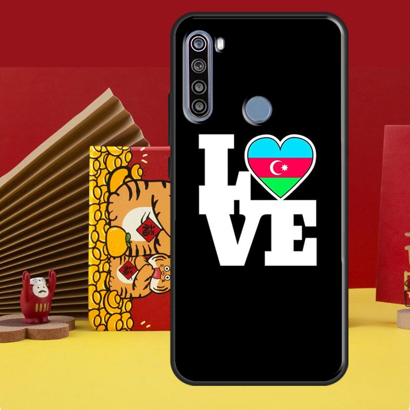 Azerbaijan Heart Love Flag Case For Redmi Note 12 10 8 9 11 Pro Cover For Redmi Note 12S 11S 10S 9S 8T 9C 10C 12C Coque