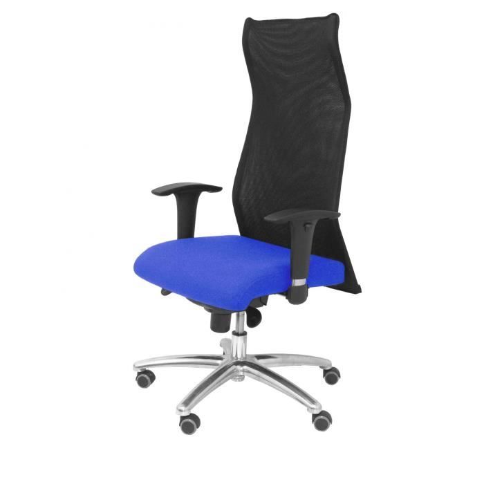Fauteuil de direction ergonomique Sahúco XL - PIQUERAS Y CRESPO - jusqu'à 160kg - tissu BALI bleu