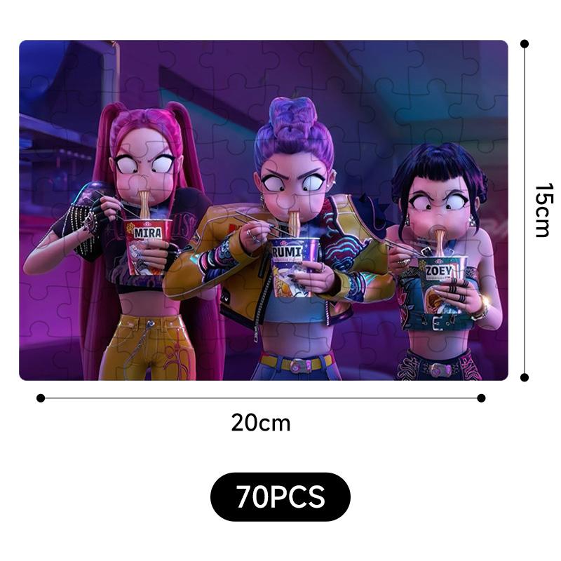 New  Demon Hunters jigsaw puzzle Toys Board Game Rumi Mira Zoey Huntrix Character Pattern Collectible Decor Children Gifts