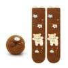 Autumn Winter Sweet Stockings Bowknot Imitation Mink Socks Winter Plush Warm Home Sleeping Socks Cartoon Cute Furry Tube Socks