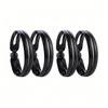 4pcs Magic Twist Donut Bun Clip DIY Ponytail Hair Styling Tools Black Mushroom Head Hair Reel for Bobo and Ball Head Hairstyles