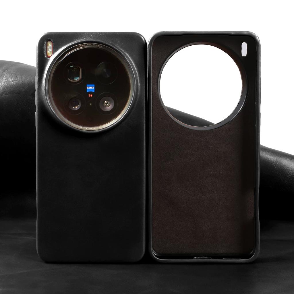 Luxury Waxed Leather Phone Case for Vivo X300S S50 Pro Mini X300FE X300Ultra X200 Shockproof Protective Cover