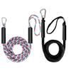 Boat Ropes for Docking Heavy Duty 3.94-5.58 Feet Cords with Stainless Steel Clip Tubing Tow Rope for Lake River Beach Sea Snow