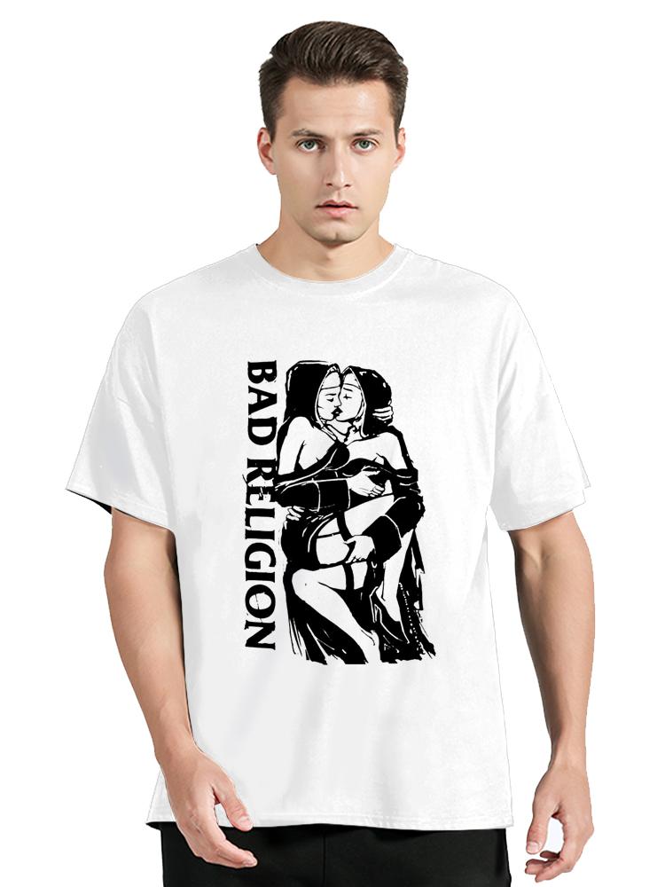 BAD RELIGION Vintage Graphic T-shirt Men's Clothing Cotton Tshirt Unisex Tops Tees Oversized tshirt Streetwear Fitness t shirt