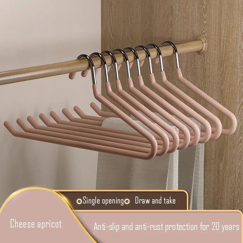10PCS Goose Type Pants Rack Household Hanger Special Traceless Non-slip Goose Shaped Z Word Short Wardrobe Storage Artifact