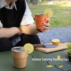 Hejiangshi HJS064 Outdoor Folding 304 Stainless Steel Stackable Cup