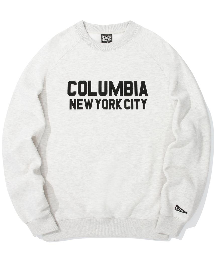 COLUMBIA UNIVERSITY Ny Blackseries Over-Fit Fleece Sweatshirts Oatmeal