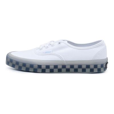 Authentic Fabric Low Top Skate Shoes Unisex Sneakers White Blue VN0A5KRDAVC