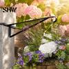 Outdoor Decorative Hook 4PCS Metal Plant Hanger Bracket, Wall Mounted Vertical Hooks, Garden Decor Accessories Strong Load-bearing Capacity