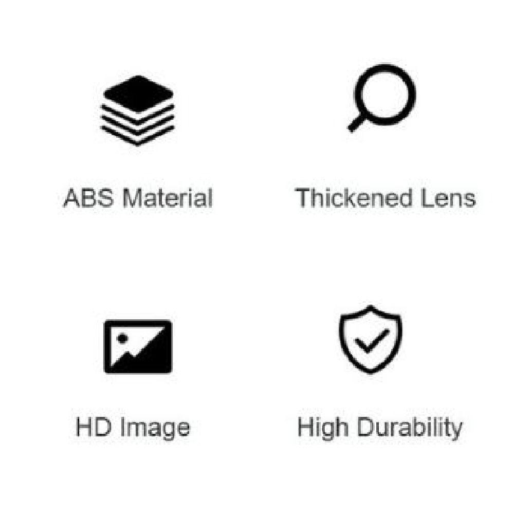 Handheld LED Magnifier 5x Magnification Illuminates Magnifier Pocket Loupe Reading Assistance