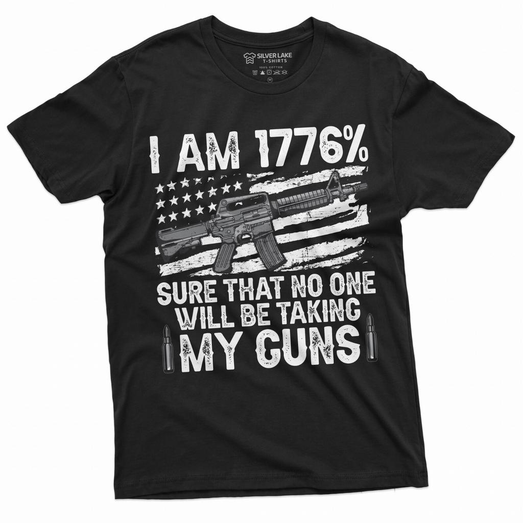 2nd AmendmenT Shirt Mens Womens Tees Top 1776 Patriotic T-Shirt Mens Womens Tees Top Pro Gun Tee Second Amendment Tee