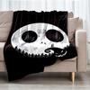 The Nightmare Before Christmas Theme Printed Blanket - Perfect for Couch, Bed, Travel & Outdoor Use | Machine Washable, Cozy & Durable.