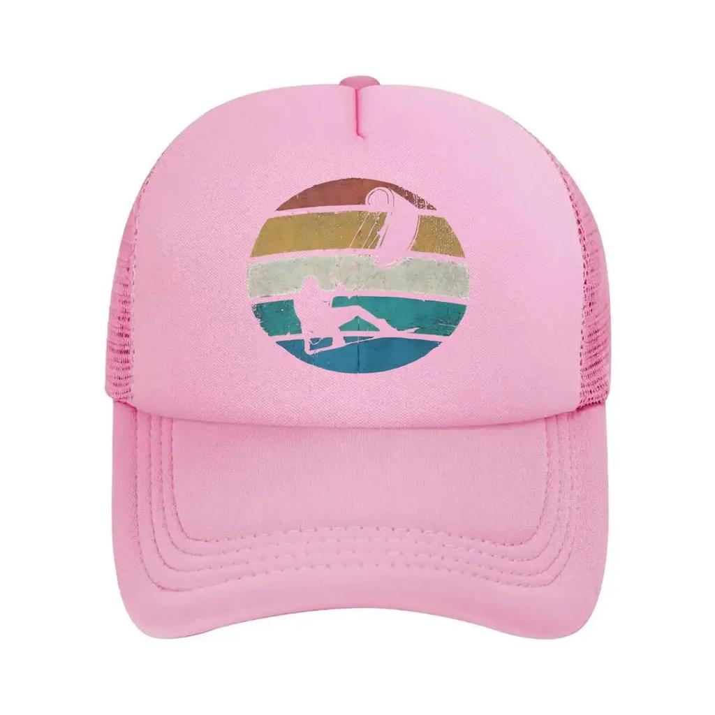 Surfing Retro Sports Beach Design Mesh Baseball Cap