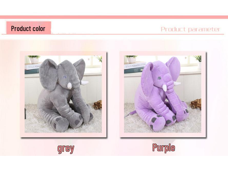 Elephant Hug Pillow Plush Toy - Soothing Sleep & Gift for Children