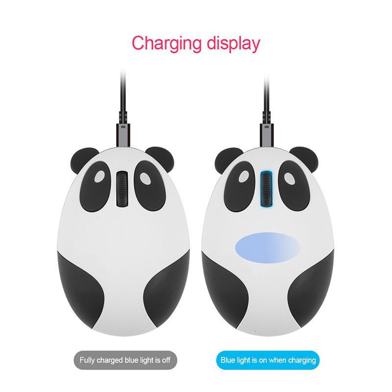 VAORLO Bluetooth Wireless Mouse Computer Optical Mouse Cute Cartoon Panda 1200DPI Mause Gaming Mice