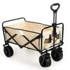 WEZHO Foldable Outdoor Camping Wagon with Off-Road Wheels