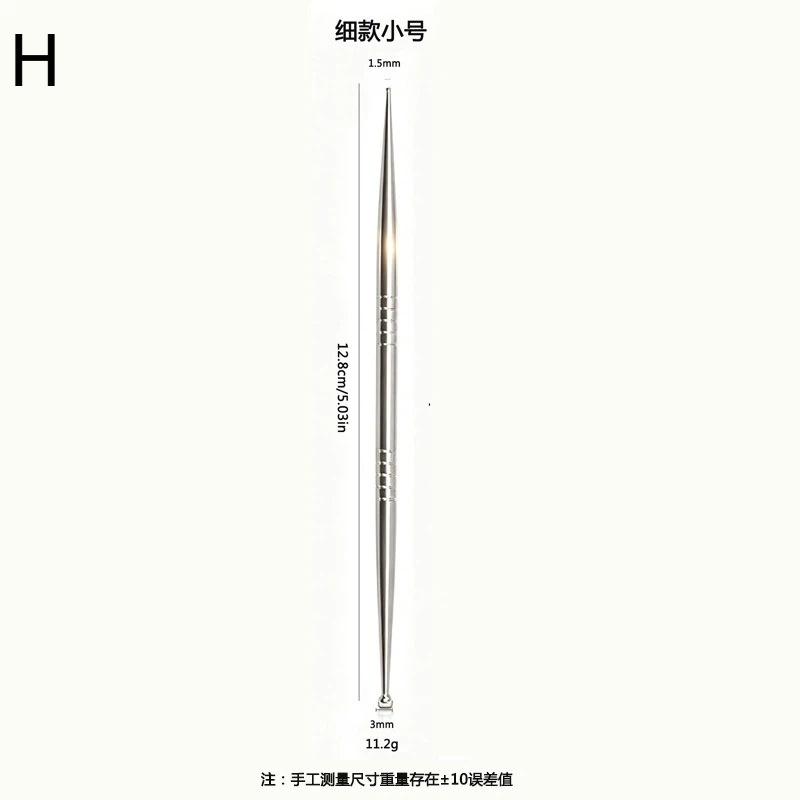 Facial Massage Support Pen with Stainless Steel Double Head Design for Reflexology