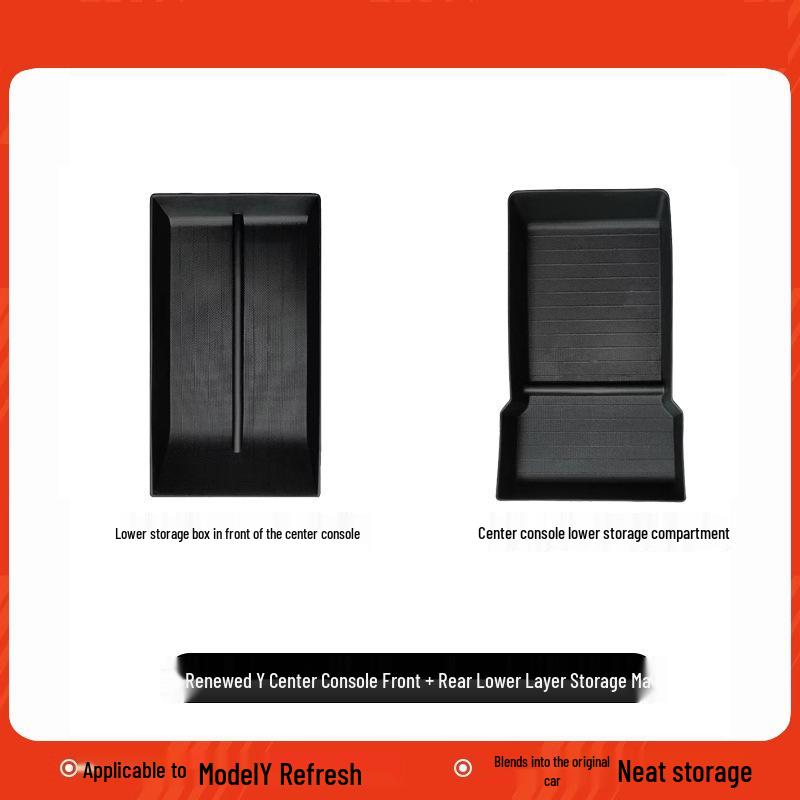 Tesla Model Y Mittelkonsolen-Aufbewahrungsbox - Aufgearbeitetes Innenraumzubehör