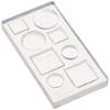 Kameshima Soft Silicone Mold Miniature Slice Sponge Cake Round & Square Small C-706 Craft Tool