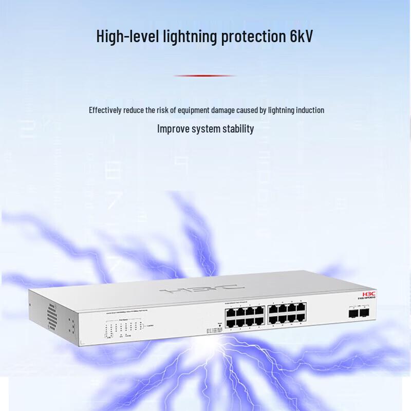 H3C S1650-16FP2NS-EI 18-Port Gigabit Enterprise PoE Switch